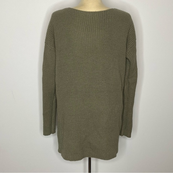 Bar III Green Grommet Sweater - Picture 2 of 9
